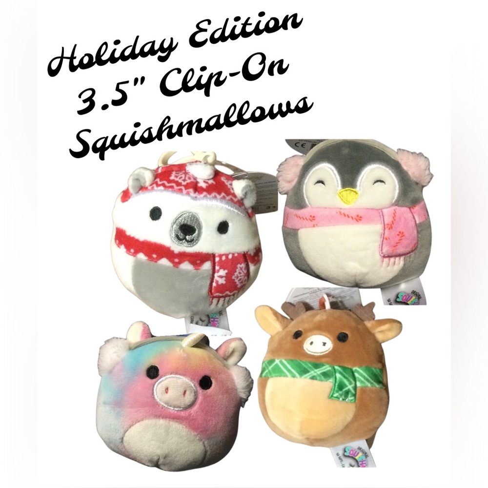 Winter Christmas Holiday Edition 3.5” Squishmallows